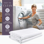Faunna Zippered Pillow Protectors Cover Soft Comfortable Sateen 100% Long Staple Cotton Quiet And Breathable Bed Pillowcase King