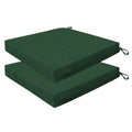 Honeycomb Essentials Outdoor Square Seat Cushions, 19' X 19', Hampton Texture Hunter Patio Chair Cushion 2-Pack