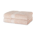 Amazon Basics Fade-Resistant 100% Cotton Bath Towel, 2 Pack, 30x54, Blush Pink
