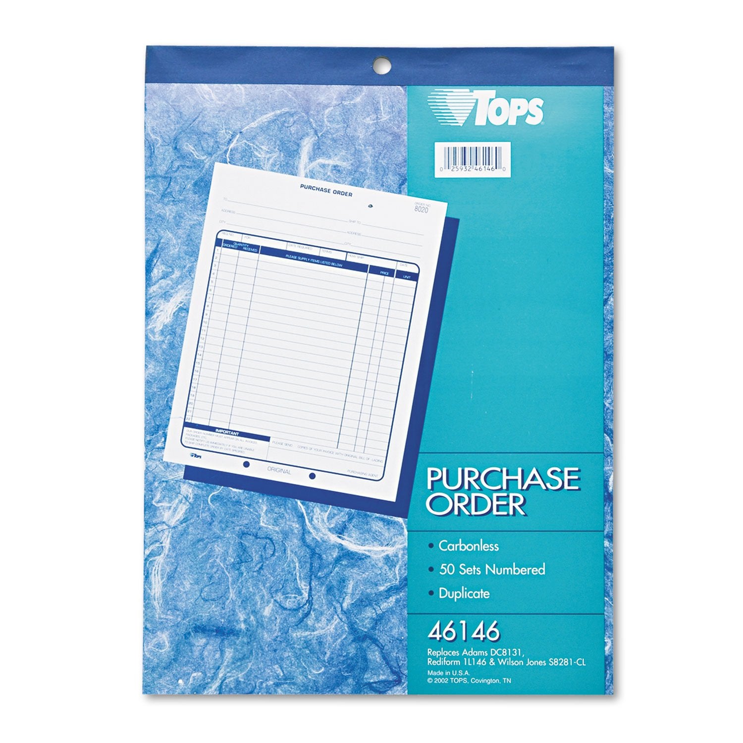 Top46146 - Tops Purchase Order Book