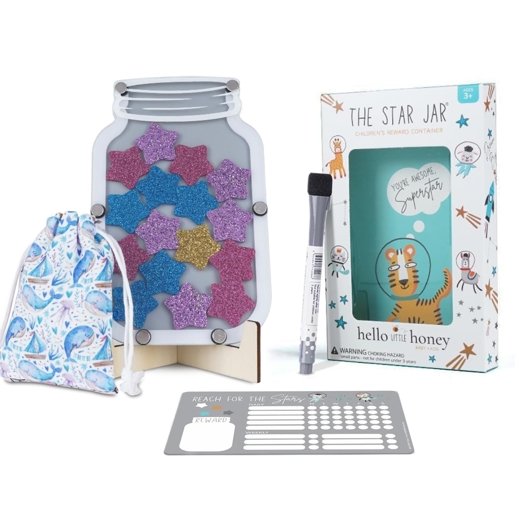 The Original Star Jar-Under The Sea Collection, Star Jar Reward Chart For Kids, Star Chart For Potty Training, Chore Chart For K