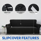 Znsayotx 1 Piece Jacquard Couch Covers For 2 Cushion Couch High Stretch Loveseat Slipcover For Pets Dogs Anti Slip Love Seat Sofa Slipcover Furniture Protector (Loveseat, Army Green)