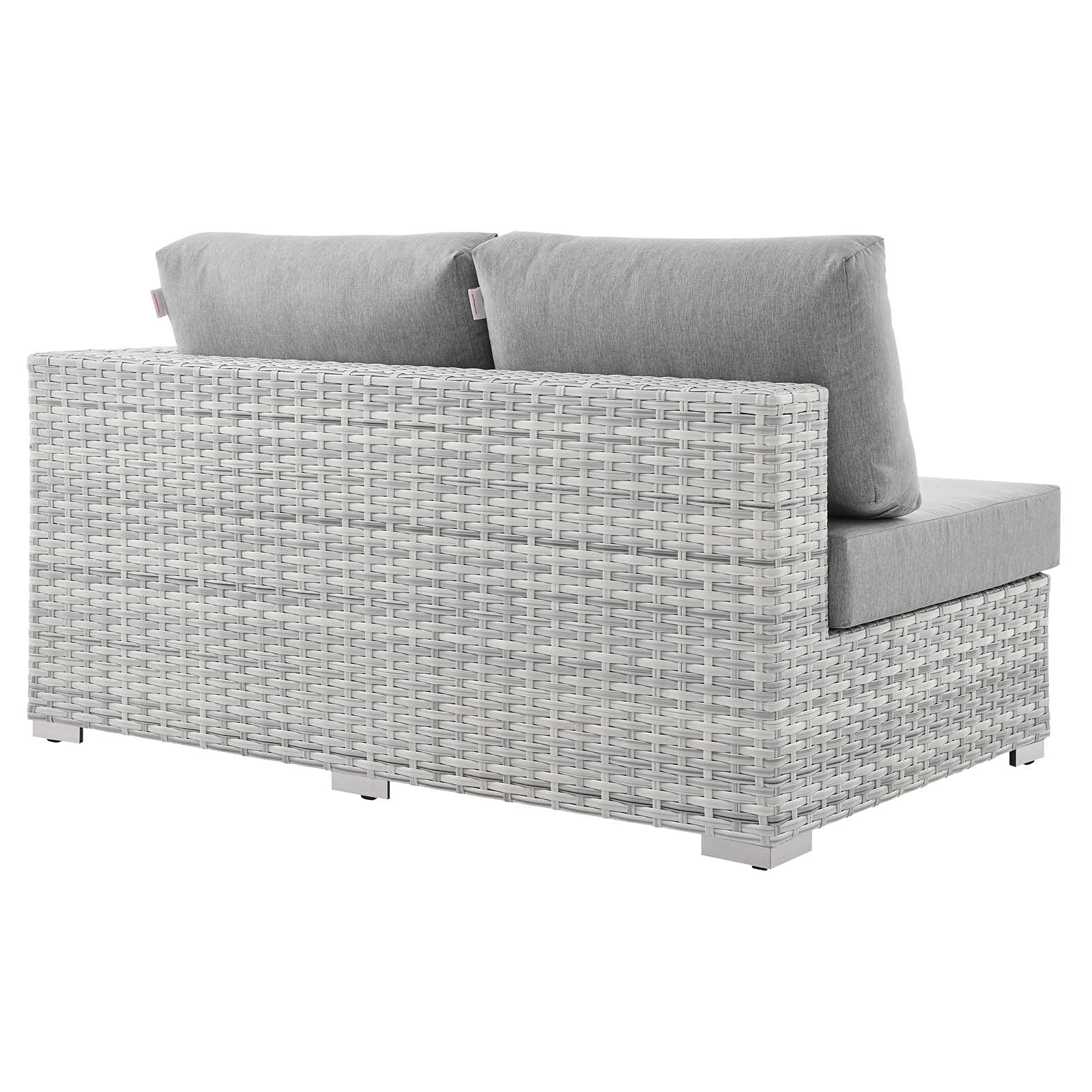Modway EEI-4303-LGR-GRY Left-Arm Loveseat, Light Gray Gray