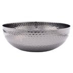 Creative Co-Op Metal Bowl, Oxidized Silver