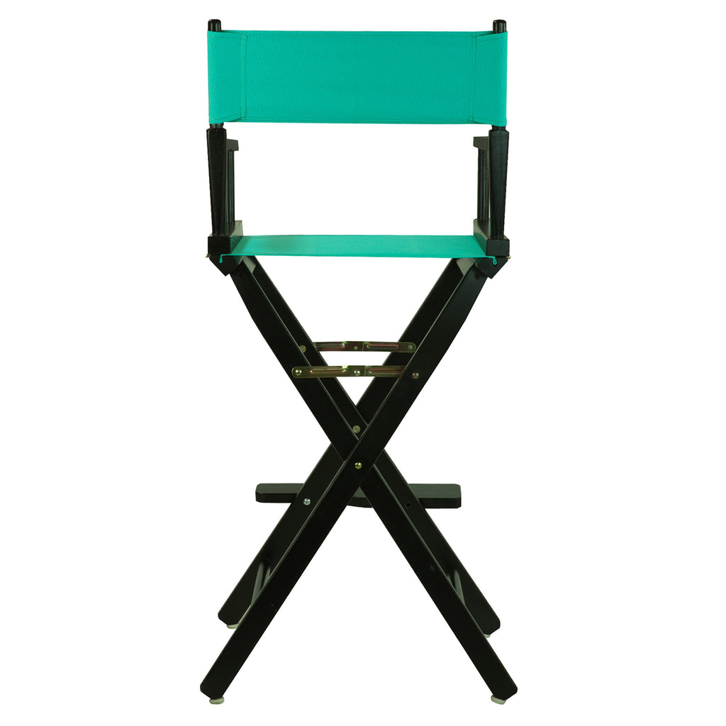 Casual Home 30" Director'S Chair Black Frame-With Teal Canvas, Bar Height