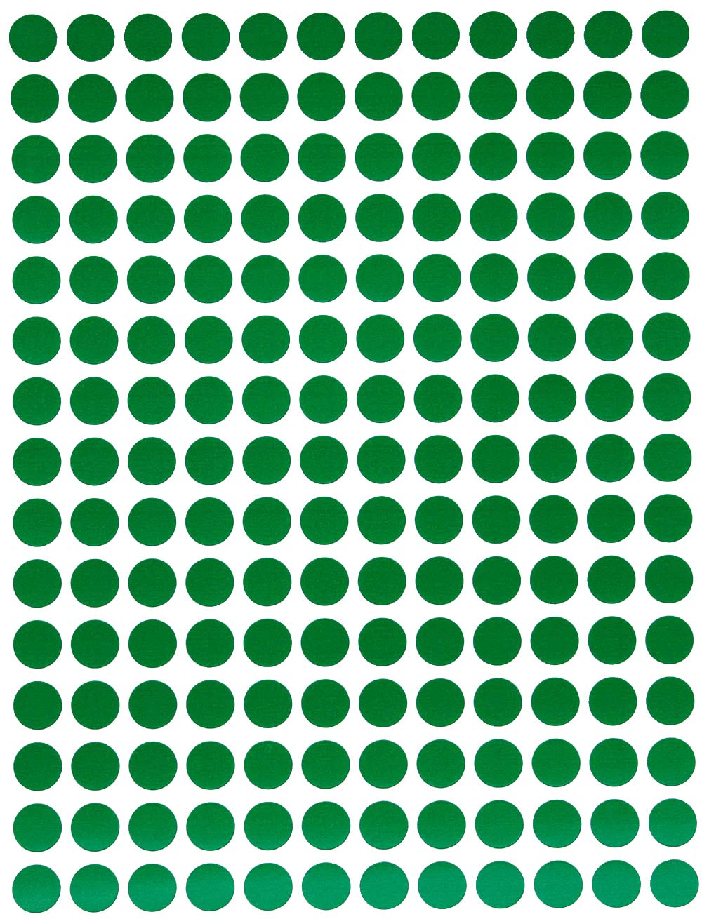 Royal Green Dot Stickers     Inch 8Mm 5/16 Color Coding Labels In Green - 2520 Pack
