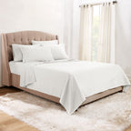 Clara Clark King Sheets, 6 Piece Set - Hotel Luxury Sheets For King Size Bed, Super Soft Bedding Sheets & Pillowcases, King Size Sheets, White