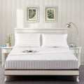 Lanest Housing Satin-Silk Sheets King Size Bed Set, Ivory White Soft Cooling Deep Pocket King Sheets, Hypoallergenic, Wrinkle An