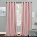 Mysky Home Pink Curtains For Living Room, 95 Inch Long Grommet Room Darkening Curtain For Kids Bedroom, Amazing Triple Weave Thermal Insulated Curtain Light Blocking, 1 Curtain Panel, 52 X 95 Inch