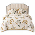 Double Bed Comforter Set, Soft Microfiber Blanket, Winter Warm Quilt, King Size Blue