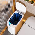 funest Bathroom Trash Can with Lid, Automatic Motion Sensor Trash Can, 3.5 Gallon Garbage Can, Type-C Rechargeable, Bag-Holding 