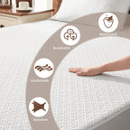 Bedlore King Mattress Protector, Waterproof Noiseless Mattress Cover With Deep Pocket For 6-18 Inches Mattress, Soft Breathable