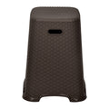 Nilkamal Plastic Stool For Living Room | 3 Year Warranty | For Home, Living Room, Outdoor | Season Rust Brown Colour | Stl29