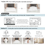 Miulee 26X26 Inches Pillow Inserts Pack Of 2, Decorative Throw Pillow Inserts For Couch