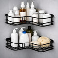Metal Corner Shelf Rack For Bathroom, Self Adhesive Wall Mounted Bathroom Organizer, No Drill Waterproof Shower Corner Storage R