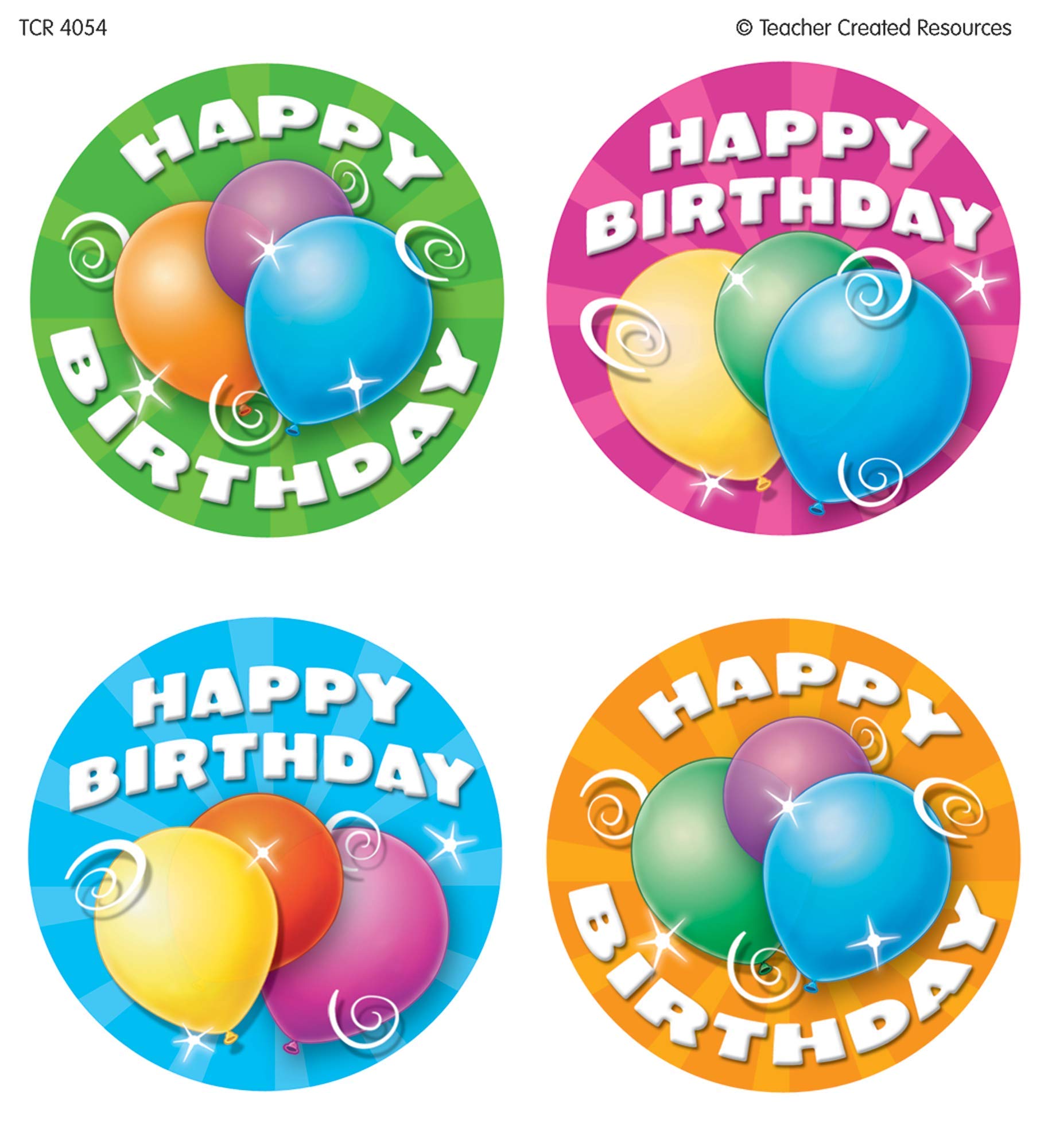 Teacher Created Resources Birthday Wear'Em Badges (4054)