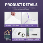Znsayotx Luxury Velvet Chair Slipcovers With Arms 2 Piece Stretch Chair Covers For Living Room Thick Soft Armchair Slipcover Anti Slip Dog Pet Friendly Furniture Protector (White),32'-46'(1 Cushion)