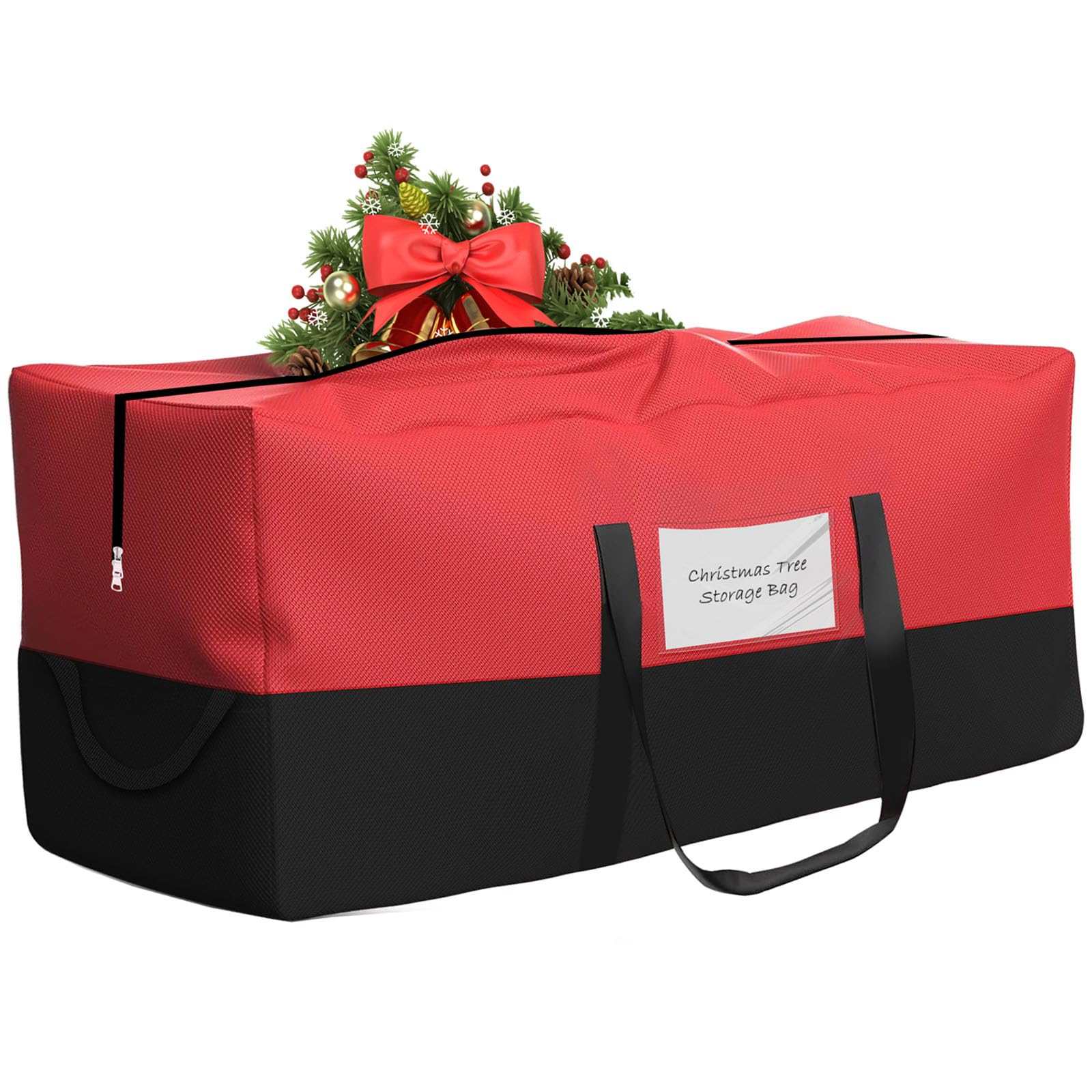 Christmas Tree Storage Bag,Fits Up 8 Ft Tall Artificial Trees,600D Oxford Material,Heavy Duty Tree Bag,Dampproof Storage Bag wit