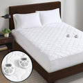Serta Heated Mattress Pad Cal King Size - Electric Mattress Pad, 10 Heat Setting Controller, Auto Shut Off Timer, Deep Elastic P