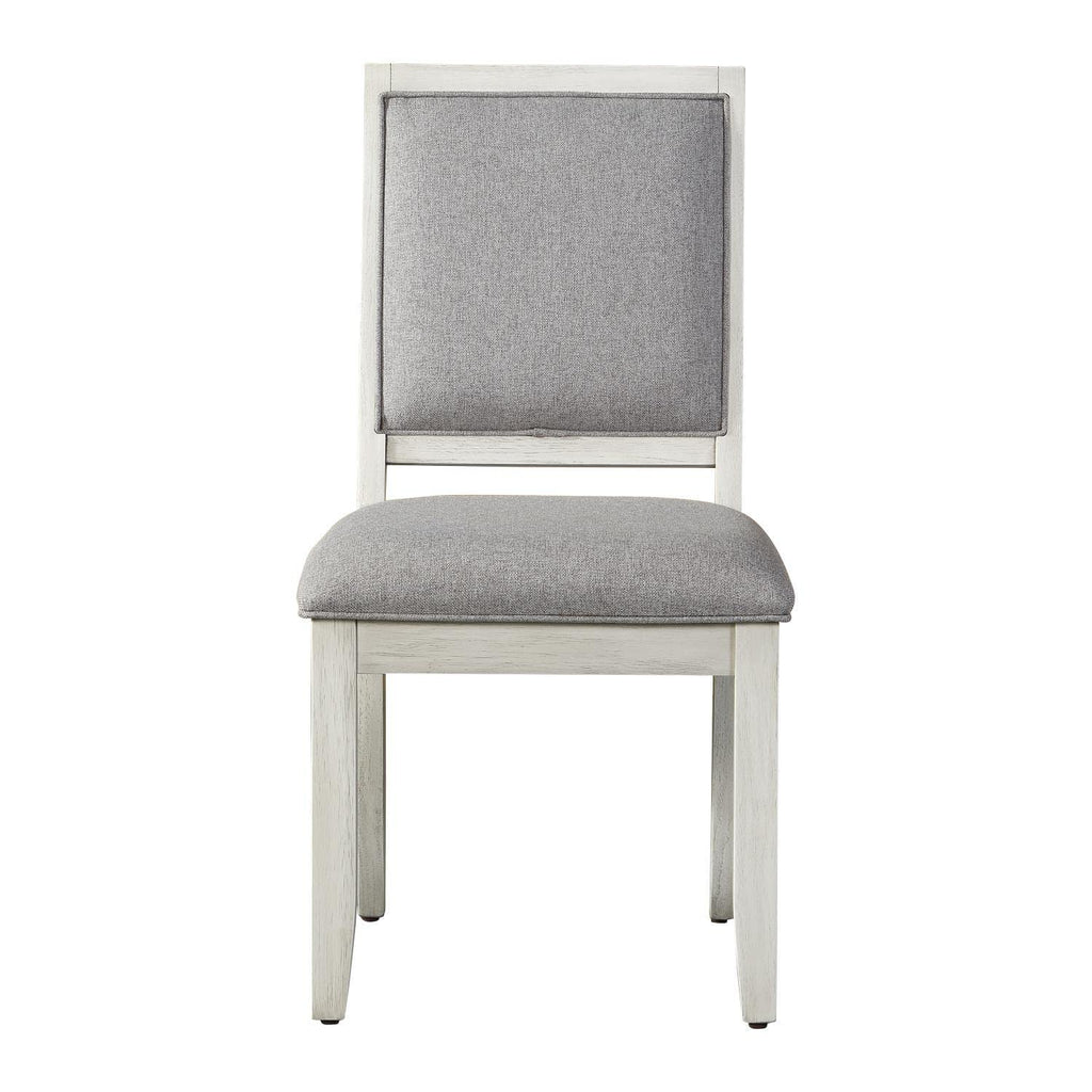 Steve Silver Furniture Canova 7pc Marble Dining Table Set, incl. with 78-Inch Rectangular Marble Dining Table and 6 Gray Velvet Dining Side Chairs, 78" L x 42" W x 30" H, White, Grey