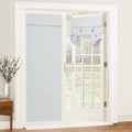 Ryb Home Blackout Door Curtains 2 Panels Set, Privacy Insulating Glass Window Door Blind Shdes For French Door Nana Door Sidelight Door Office, W 26 X L 72, Greyish White