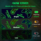 Gaming Blanket Toys Gifts For Boys - Glow In The Dark Game Controller Throw For Kids Age 1-14 Year Old Child Toddler Teen Birthd