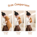 SQEQE Weighted Capybara Plush - Cute 9.8 Inch Soft Pillow Toy for Kids & Adults, 0.8 Lbs, Capybara Color
