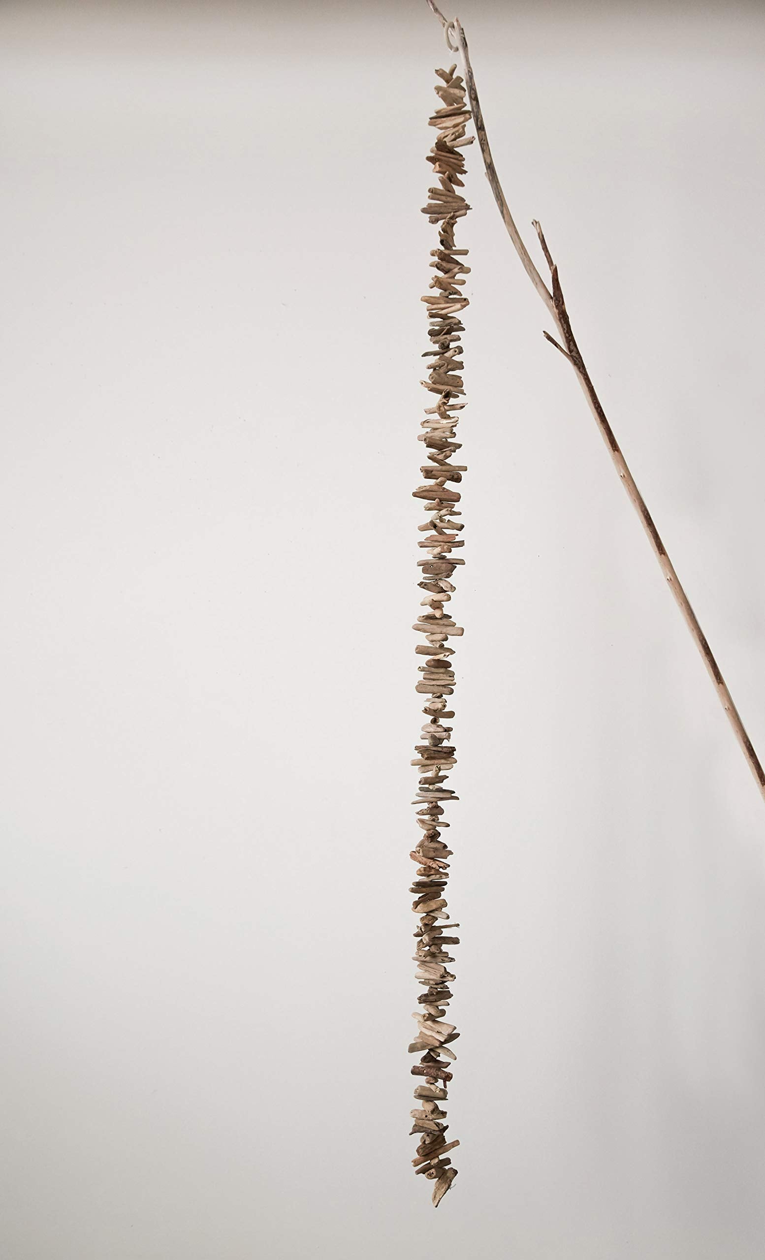 Creative Co-Op 70'' Natural Driftwood Garland,Brown