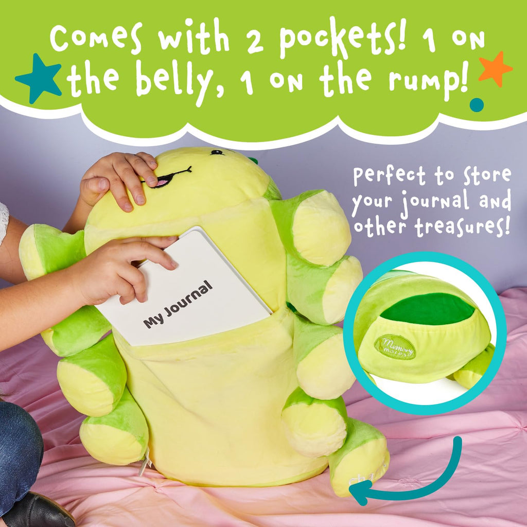 Memory Mates Charlie The Caterpillar Memory Foam Pillow Plush,15    Stuffed Animal