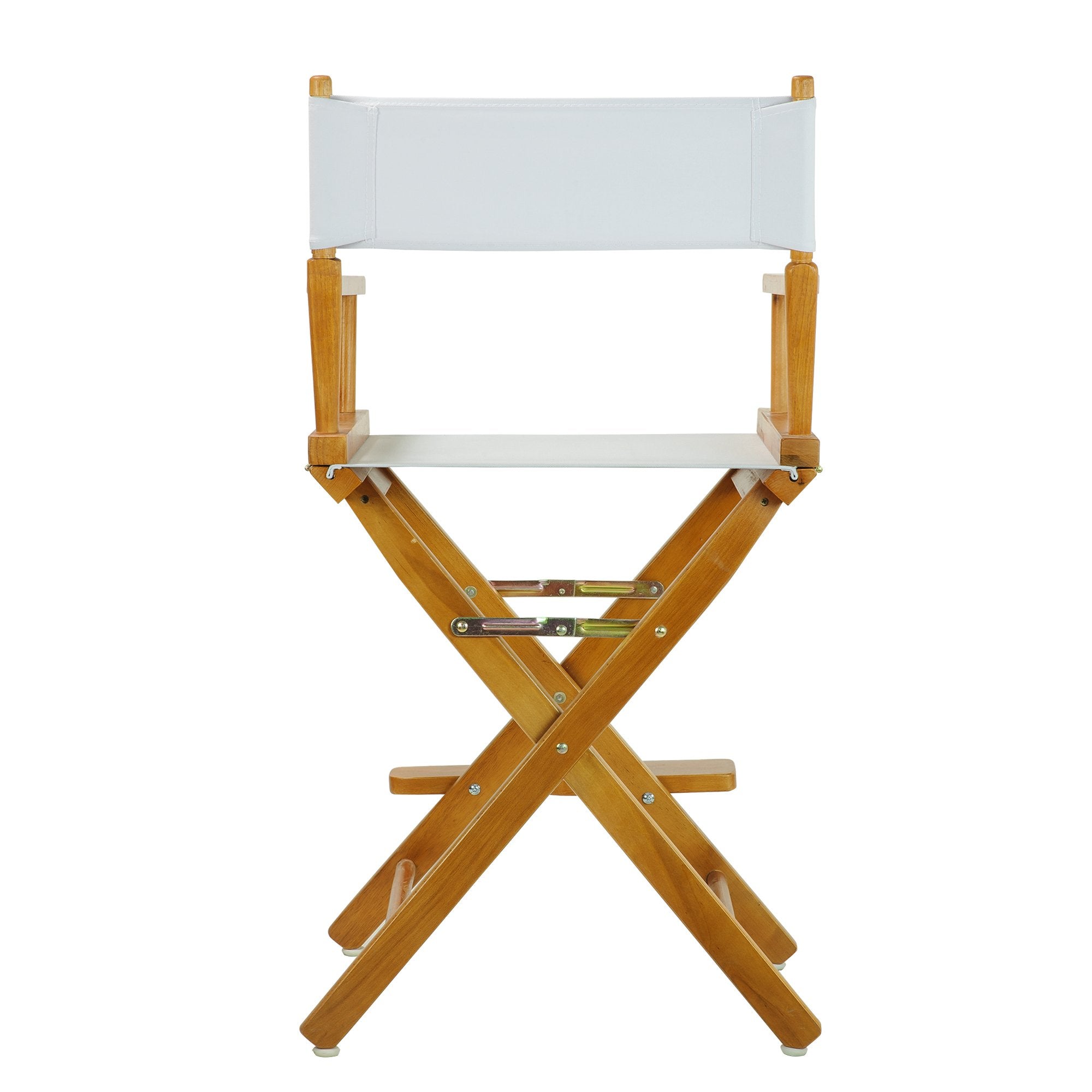Casual Home 24" Director's Chair Honey Oak Frame-with White Canvas, Counter Height