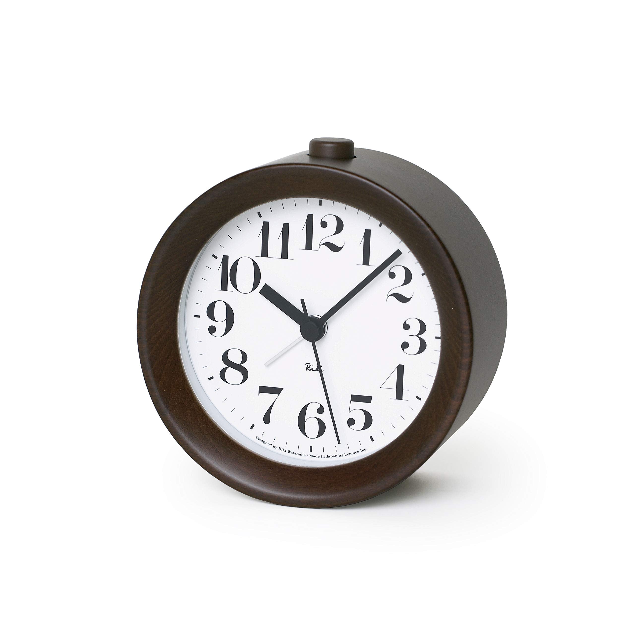 Remnos WR09-15 BW Lemnos Alarm Clock, Riki Alarm Clock Brown