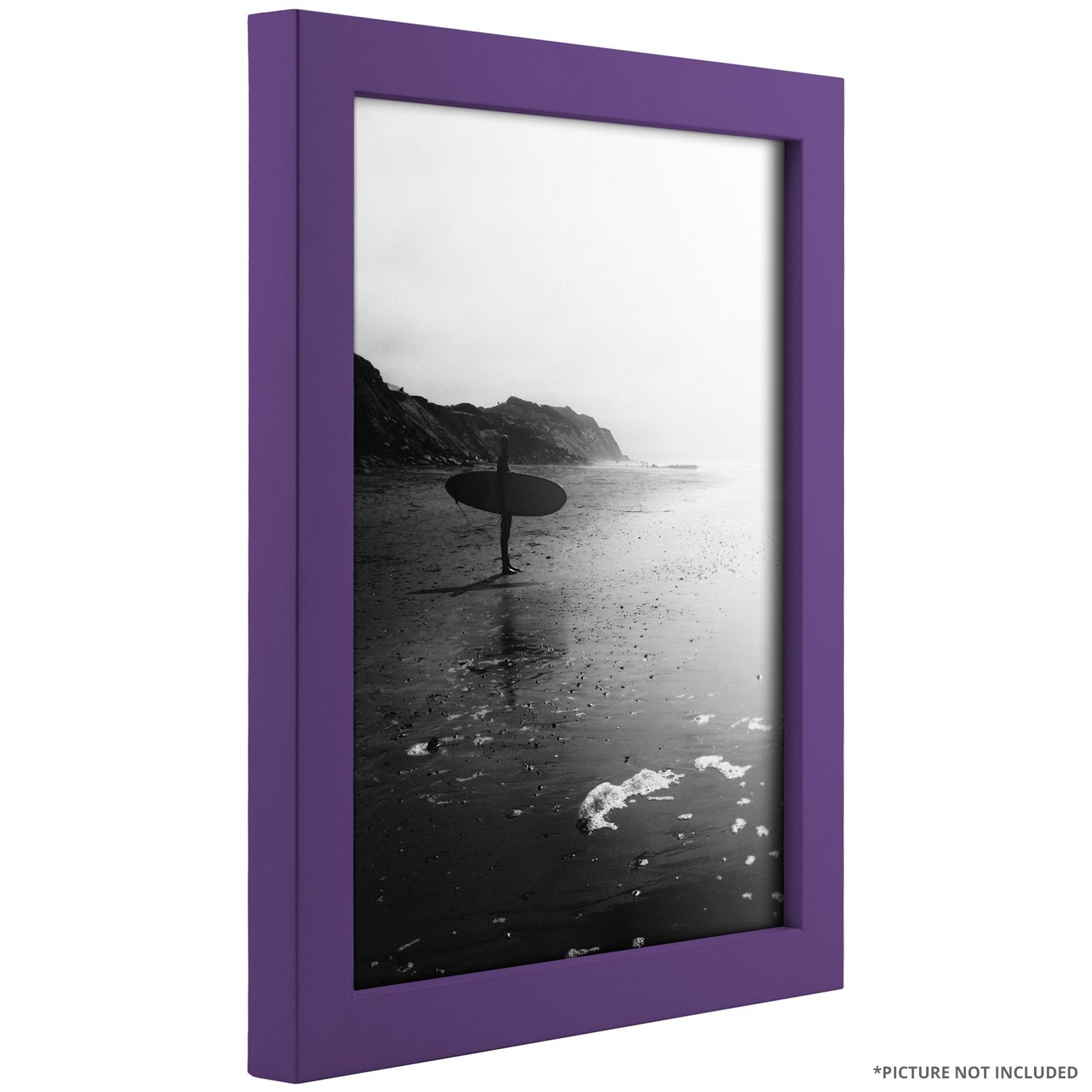 Craig Frames Confetti, Modern Purple Picture Frame, 4 X 10 Inch