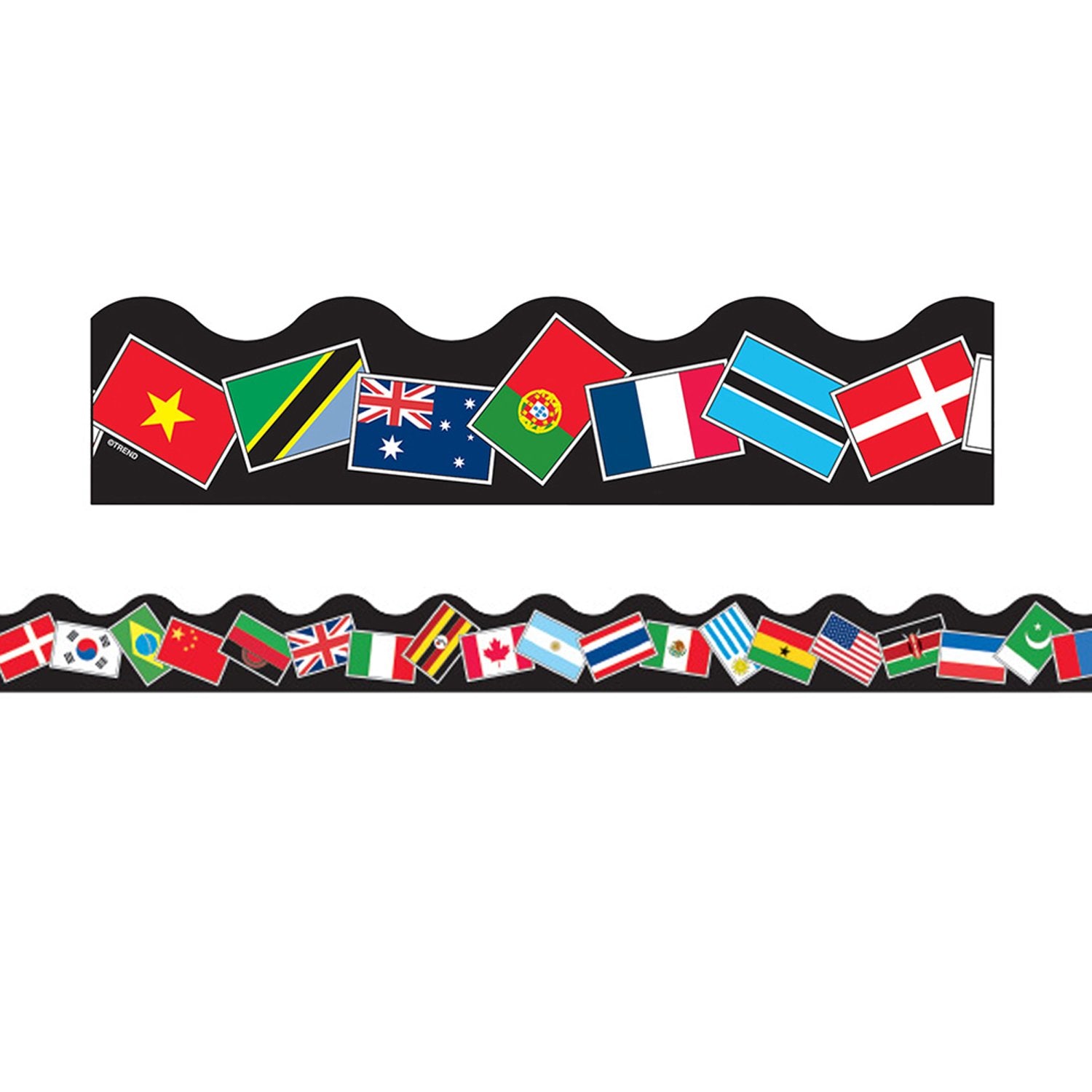 Trend World Flags Terrific Trimmers, Bulletin Board Borders, 39 Feet