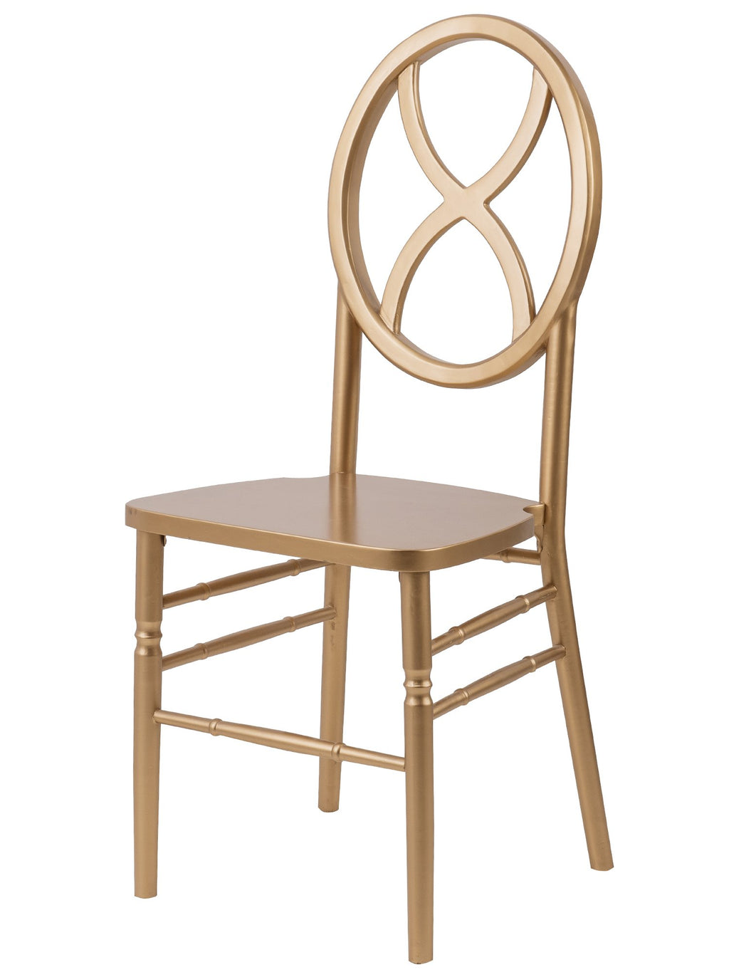 Commercial Seating Products Sandglass Gold Wood Chairs, 2-Pack