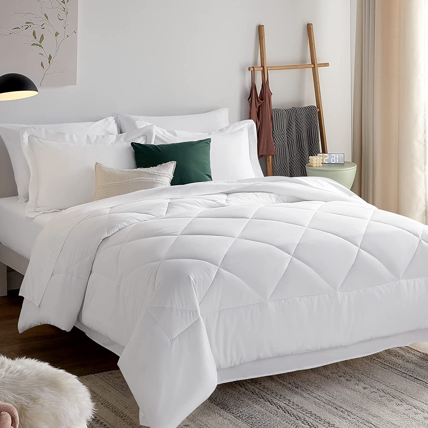 Edmund Polyester 600 Gsm Heavy Winter Comforter For Single Bed Comforter/Duvet/Rajai/Quilt/Blanket (90 X 60) Inches  Winter 6