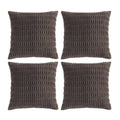 Fancy Homi 4 Packs Boho Dark Brown Decorative Throw Pillow Covers 20X20 Inch For Living Room Couch Bed Sofa, Rustic Modern Farmh