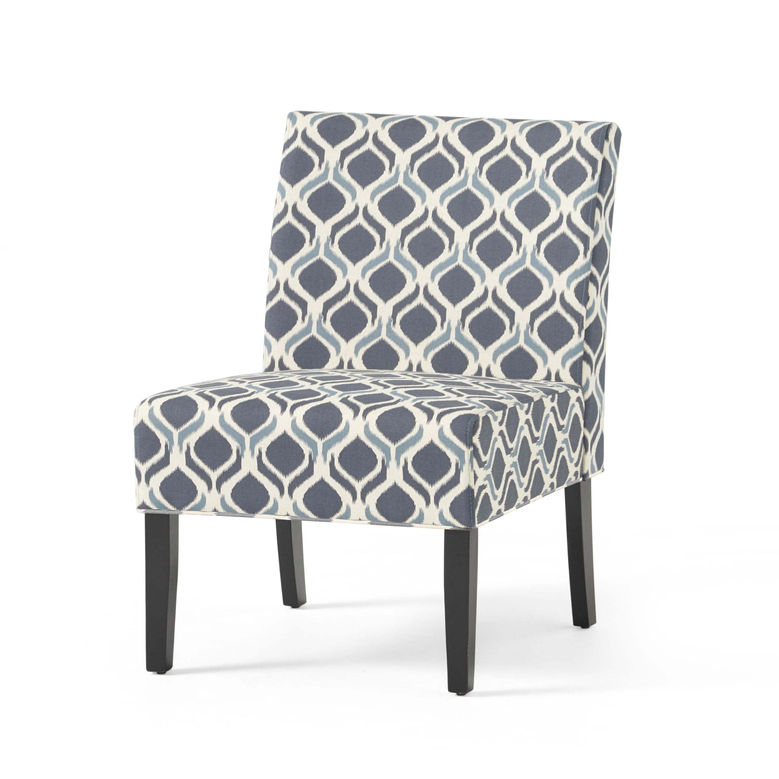 Christopher Knight Home Kassi Fabric Dining Chair, Blue / Navy