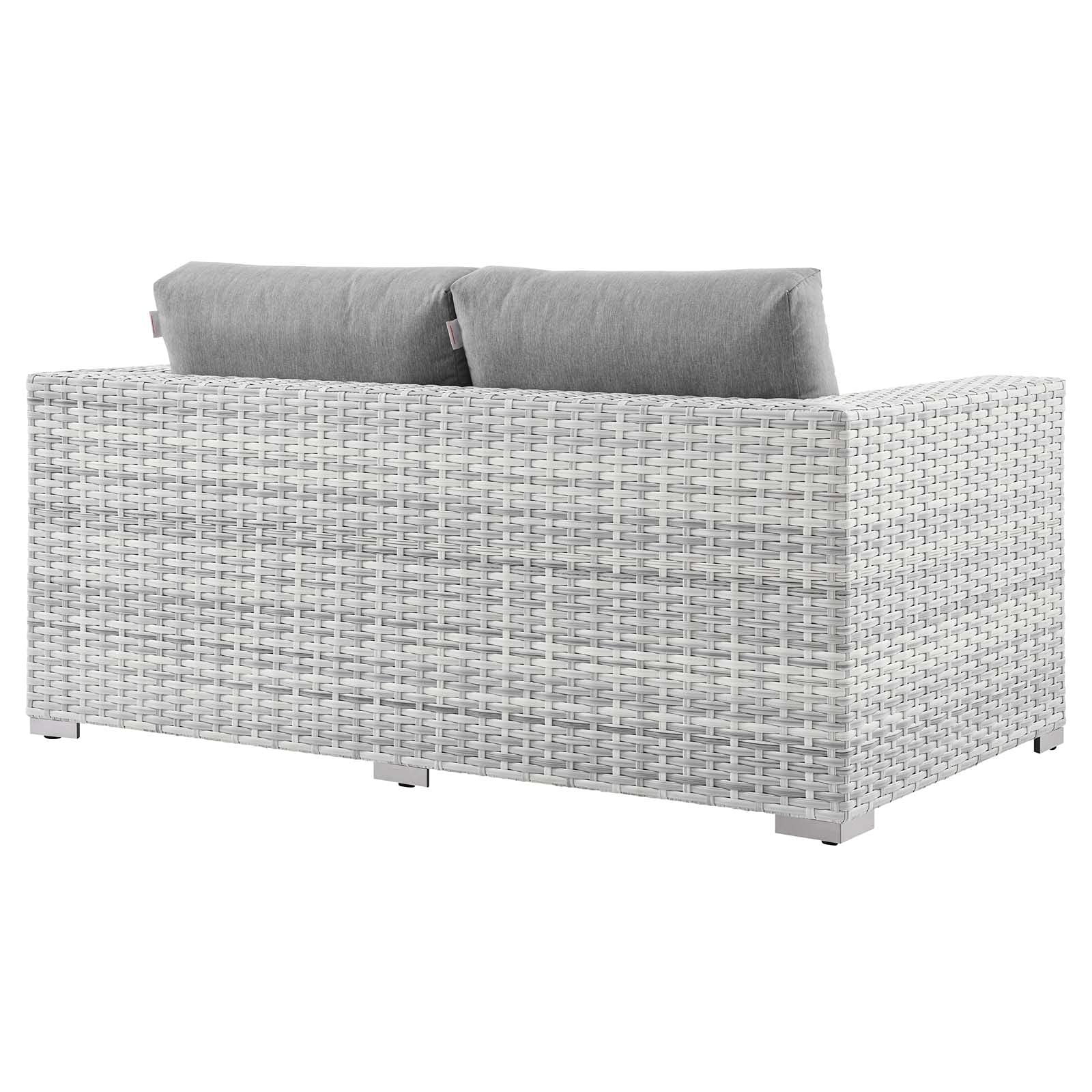 Modway EEI-4306-LGR-GRY Loveseat, Light Gray Gray