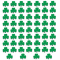 Beistle Printed Shamrock Cutouts 60 Piece, 5'', Green
