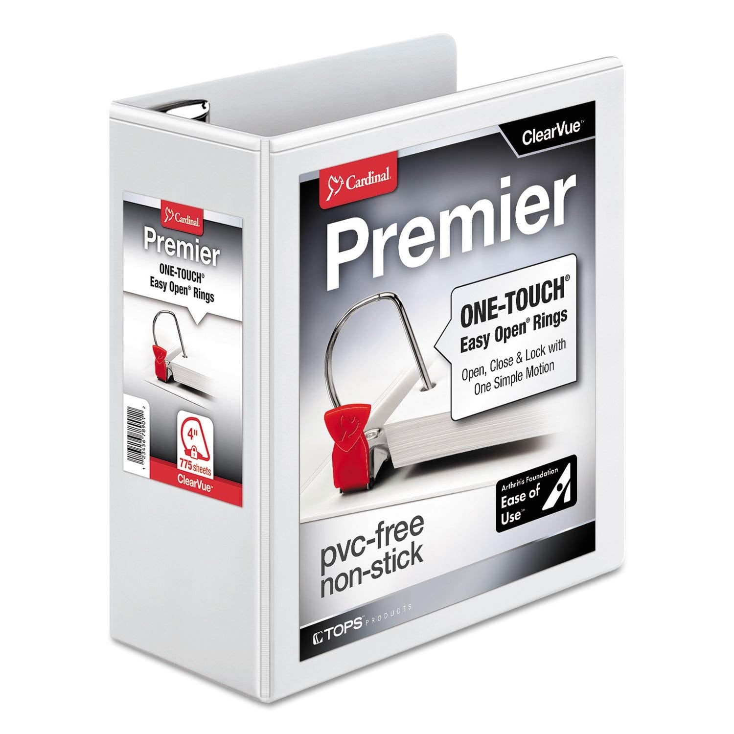 Crd10340Cb - Cardinal Easyopen Clearvue Binder With Locking Slant-D Rings