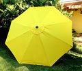 Bellrino Decor 10 Ft 8 Ribs Yellow Replacement Umbrella Canopy