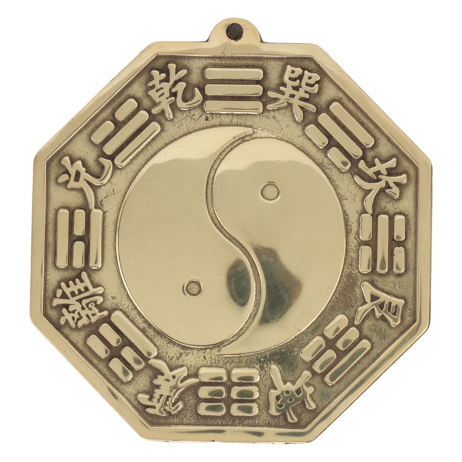 Chinese Feng Shui Mirror Bagua Brass Mirror Ward Off Evil Spirits for Material Multifunction Decor Ornaments 2.76in