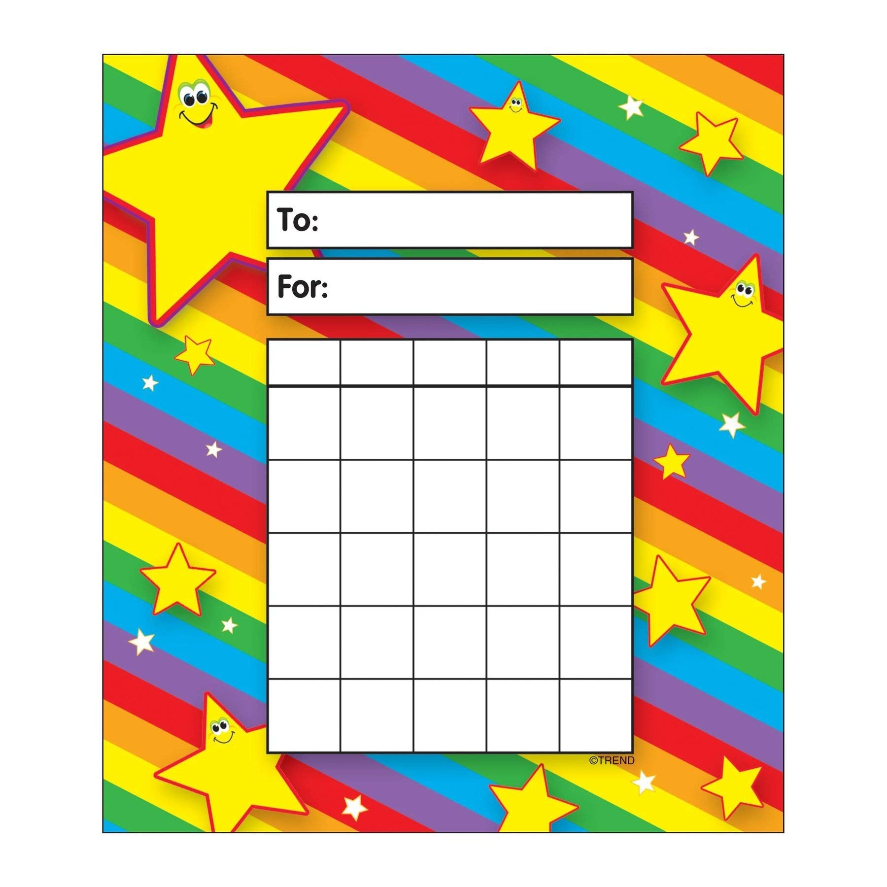 Trend Stars Incentive Pad, Chore Charts, 5.25' X 6', 36 Sheets