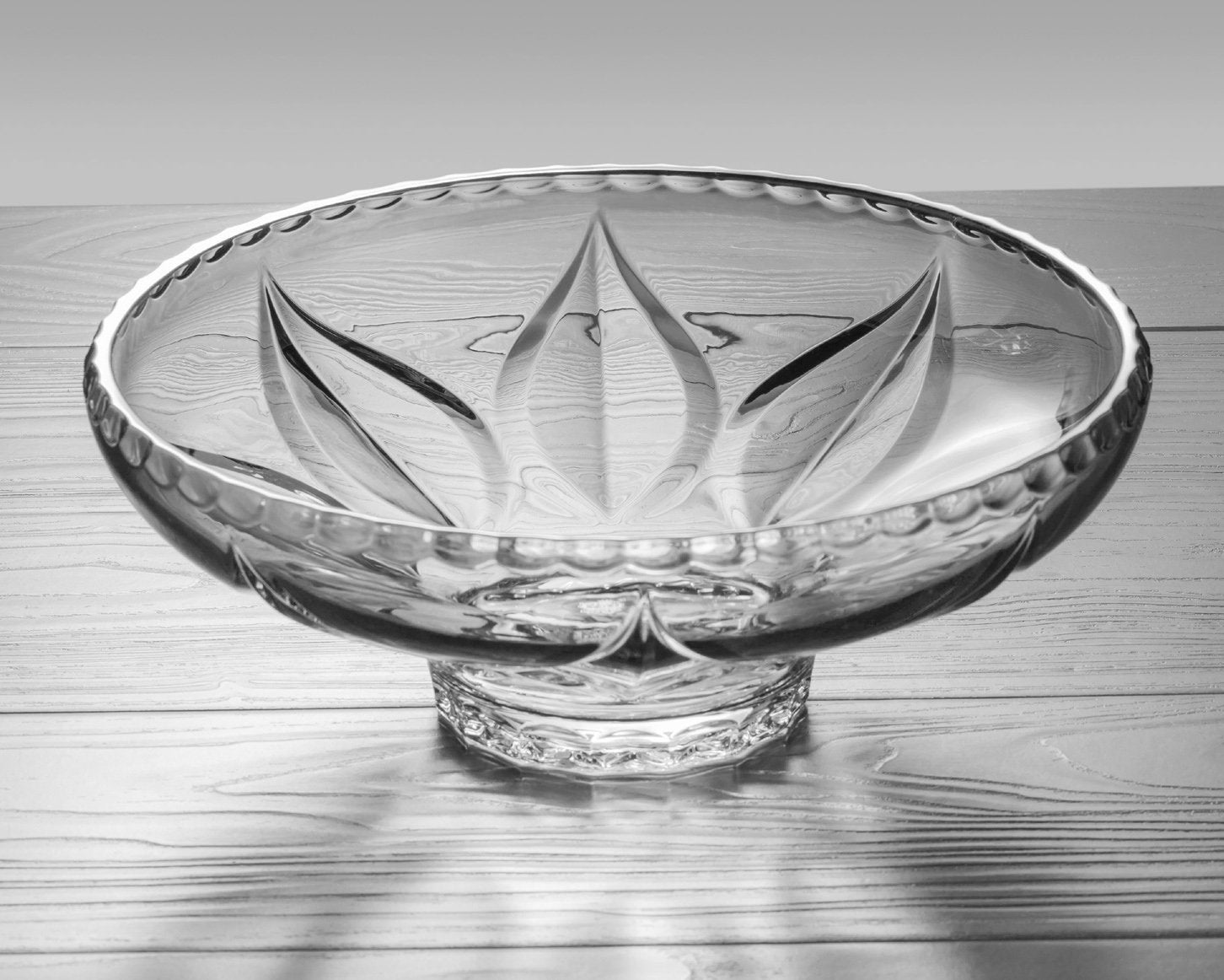 Amlong Crystal Crystal Fruit Bowl, 12.5 Inch Diameter