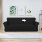 Purefit 100% Dual Waterproof Couch Cover Slipcovers For Couches And Sofas - Stretch Non Slip Fleece Sofa Covers Washable, Leakproof Furniture Protector For Kids, Pets, Dog (Oversized Sofa, Black)
