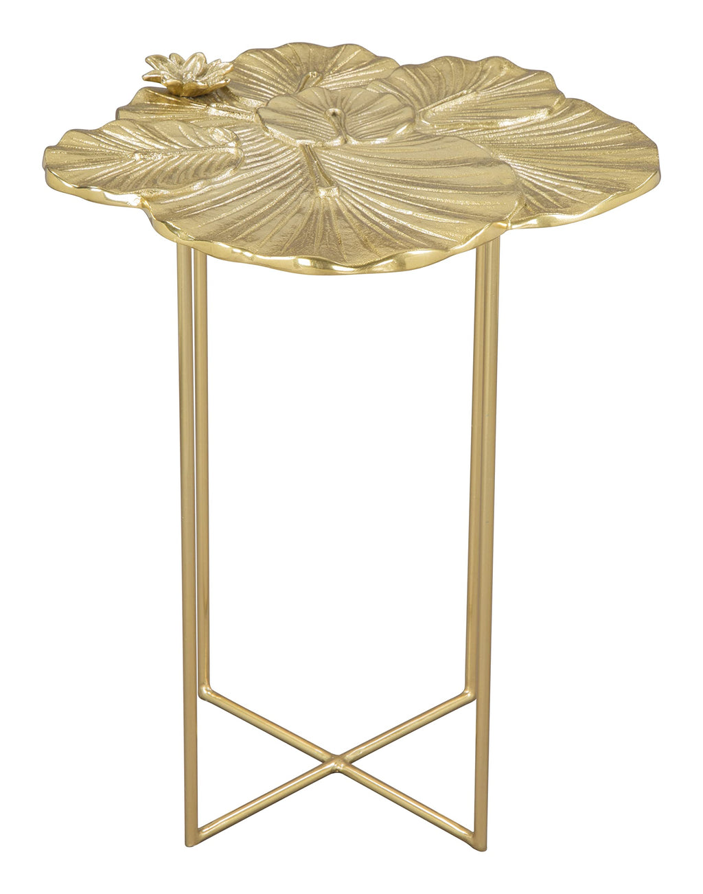 Zuo Lotus Side Table Gold