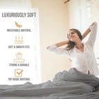 Abeero Home Queen Sheet Set - Luxury Hotel Bed Sheets - Soft Cooling Sheets With Elastic Corner Straps - Deep Pocket Microfiber