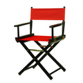 Casual Home 18 Directors Chair Black Frame with Red Canvas