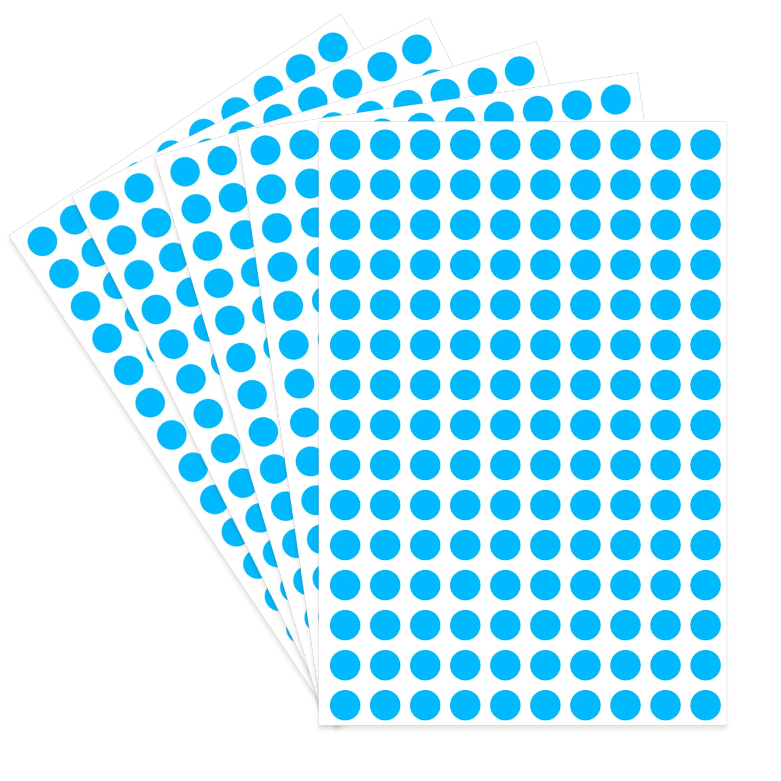 Starboling Dot Stickers,3/8 Inch Blue Circle Stickers,3000Pcs Self-Adhesive Writable Color Coding Labels,Round Labeling Stickers