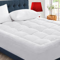 Cymula Queen Mattress Topper For Back Pain - Extra Thick Cooling Mattress Pad Cover For Queen Size Bed - Soft Mattress Protector